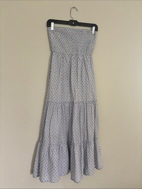 Ruched strapless summer dress